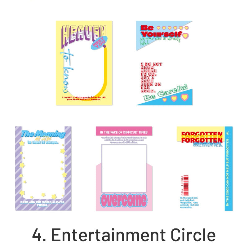 Retro Weekly Magazine Cover Frame Transparent Clear Transparent Stickers