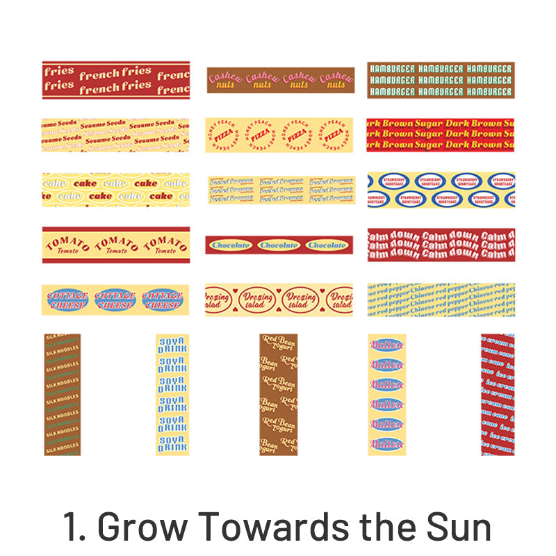 Romantic Past Label Words Self-Adhesive Sticker Pack