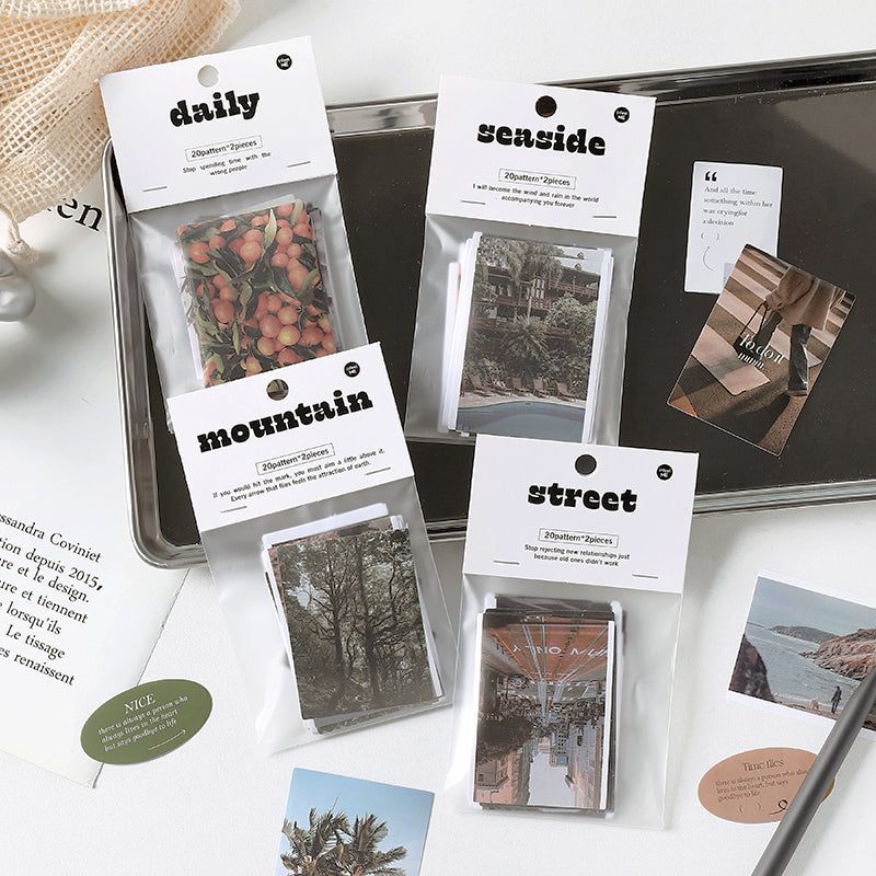 Romantic World Landscape Adhesive Sticker Pack