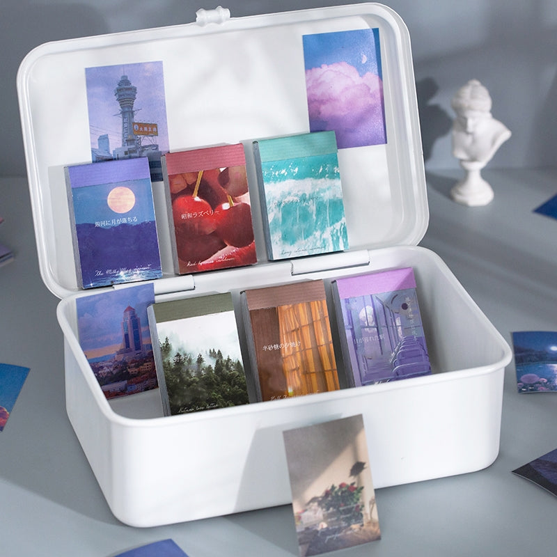 Travel Landscape Sticker Book - Sea, Moon, Forest, Sky