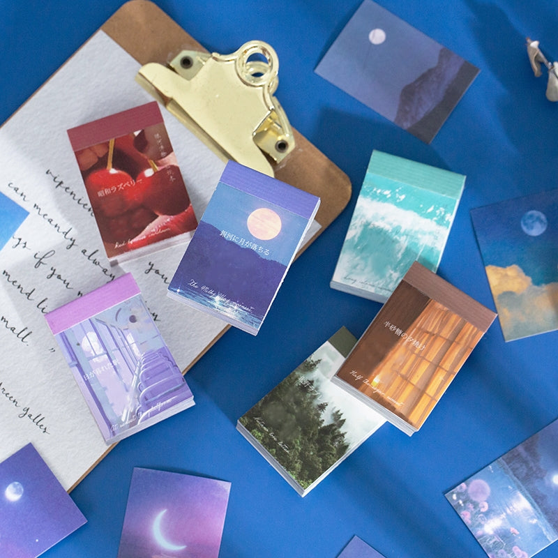 Travel Landscape Sticker Book - Sea, Moon, Forest, Sky