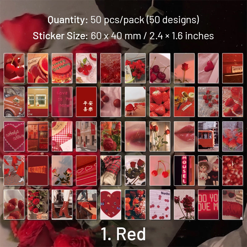 Travel Landscape Sticker Book - Sea, Moon, Forest, Sky