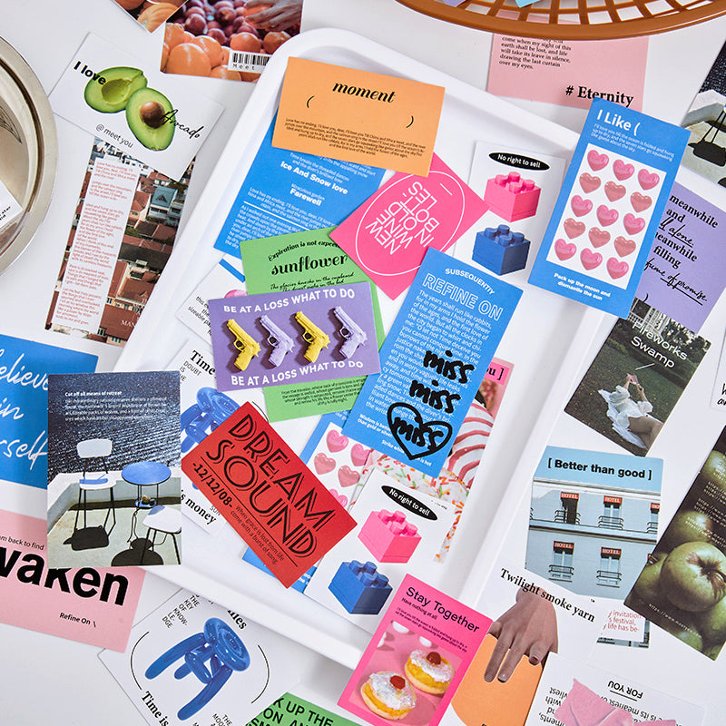 Travel Magazine Style Self-Adhesive Sticker Pack