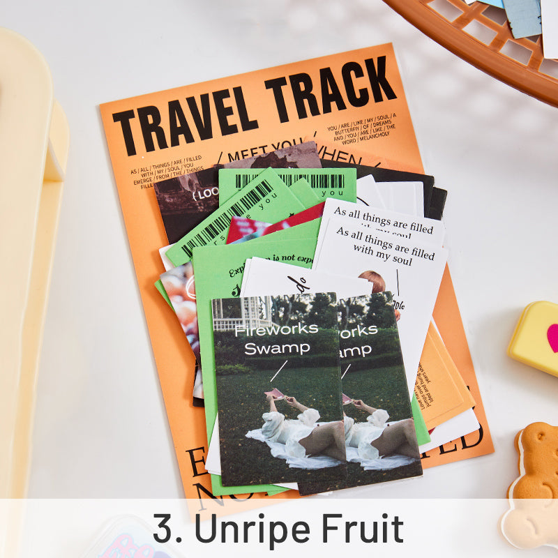 Travel Magazine Style Self-Adhesive Sticker Pack