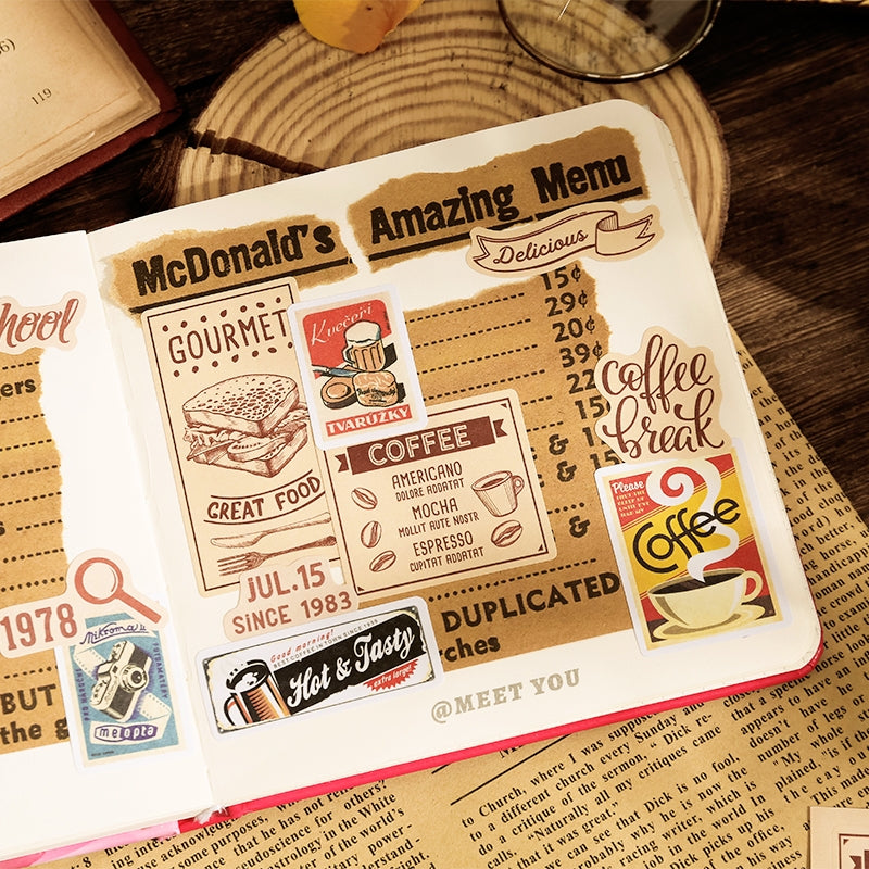 Universal Adventurers Vintage Stamp Stickers