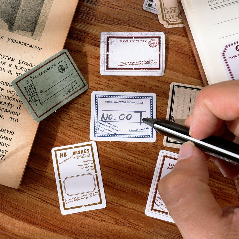 Vintage Label Boxed Stickers