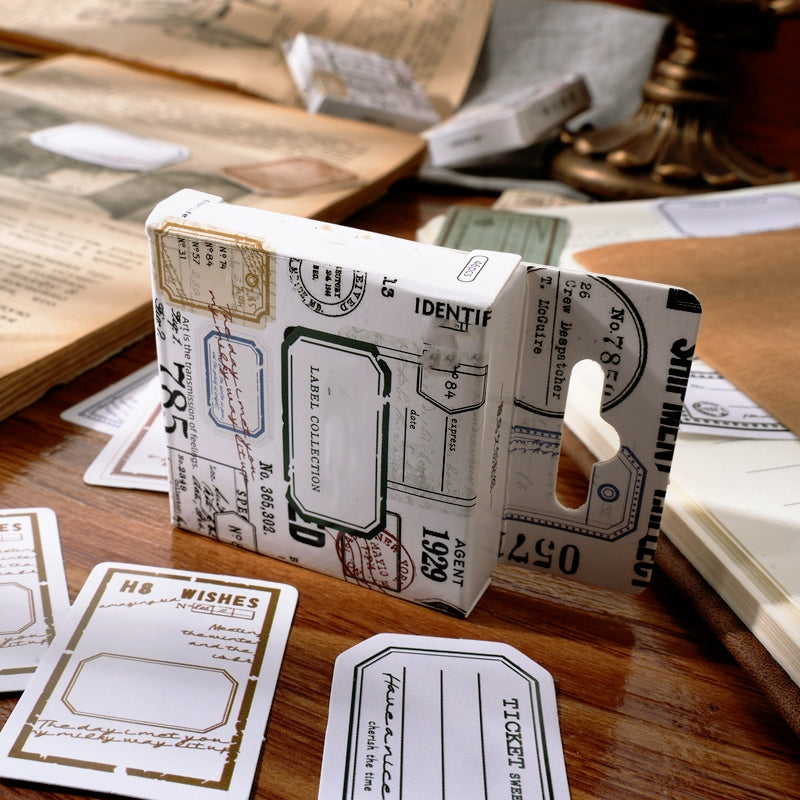 Vintage Label Boxed Stickers