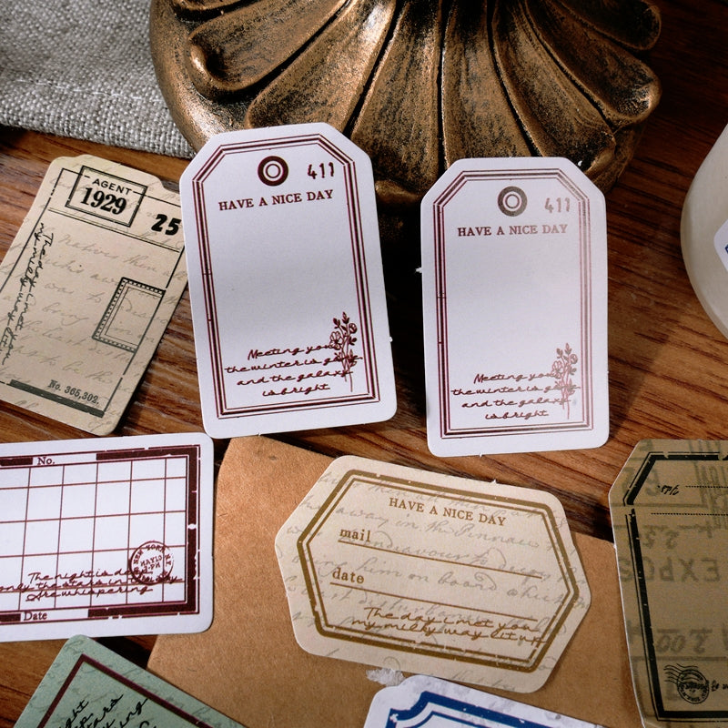 Vintage Label Boxed Stickers