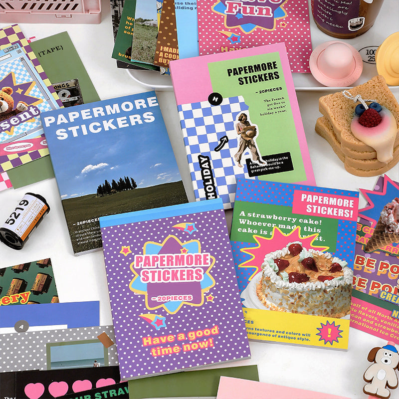 Whimsy Life Adhesive Background Sticker Book