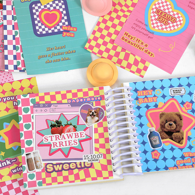 Whimsy Life Adhesive Background Sticker Book