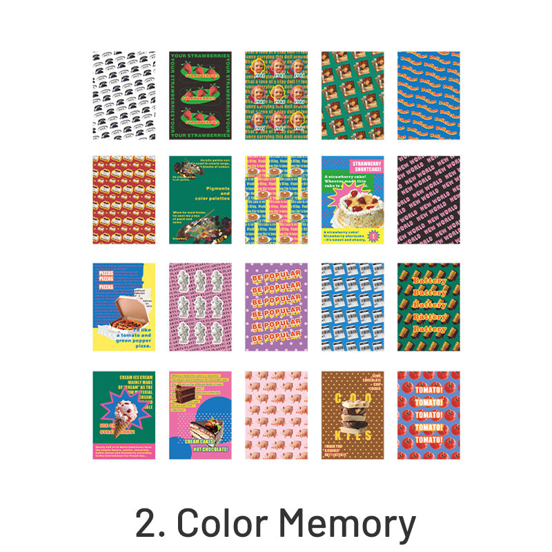 Whimsy Life Adhesive Background Sticker Book