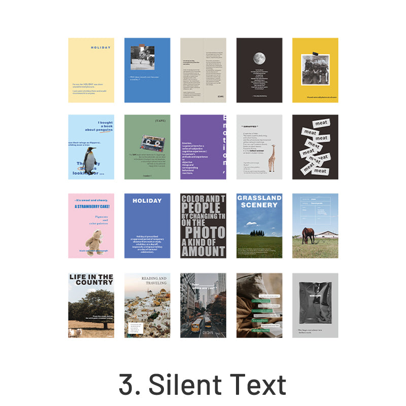 Whimsy Life Adhesive Background Sticker Book